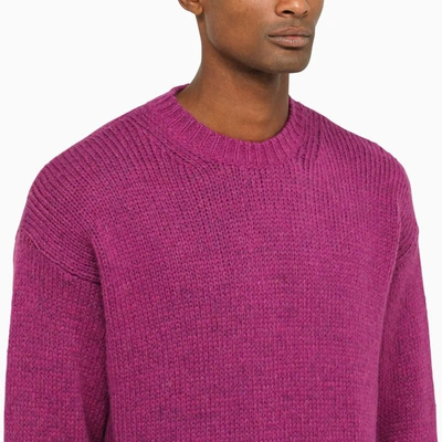 Shop Roberto Collina Cyclamen Crew-neck Sweater In Purple