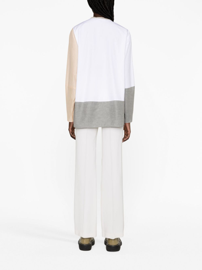 Shop Fabiana Filippi Embellished Long-sleeve Shirt In White