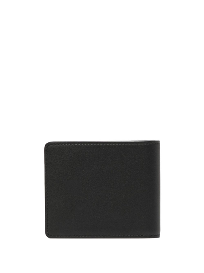Shop Mcm Aren Embossed-logo Wallet In Black