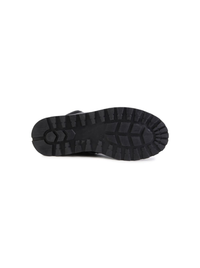 Shop Bosswear Logo-debossed Leather Ankle Boots In Black