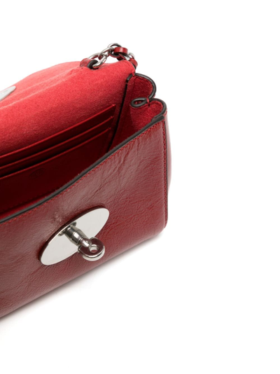 Shop Mulberry Small Darley Crossbody Bag In Red