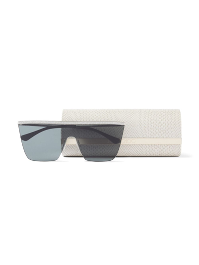 Jimmy Choo Leah Oversize-frame Sunglasses In Silver