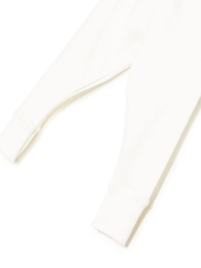 Shop Bonpoint Long-sleeved Cotton Pyjamas In White