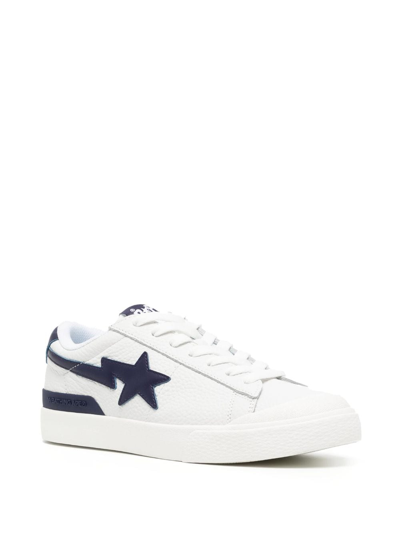 Shop A Bathing Ape Mad Sta Sneakers In White