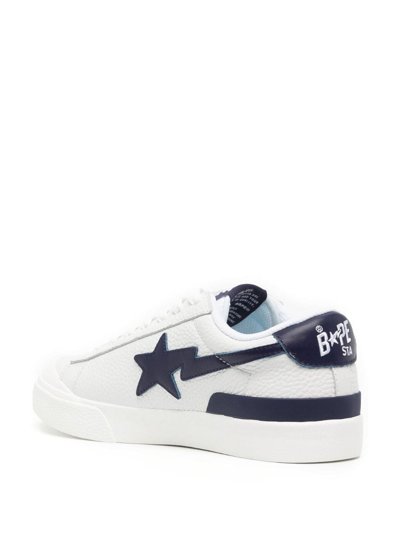 Shop A Bathing Ape Mad Sta Sneakers In White