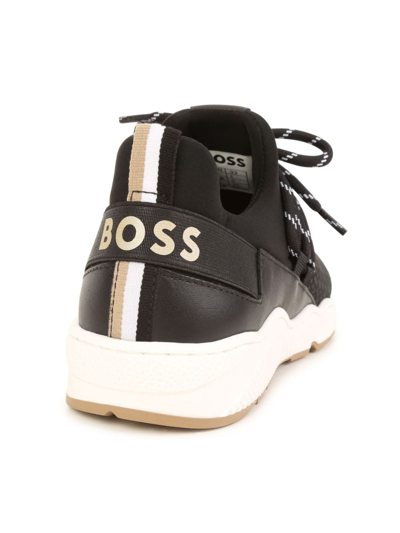 Bosswear Logo-print Slip-on Sneakers In Black