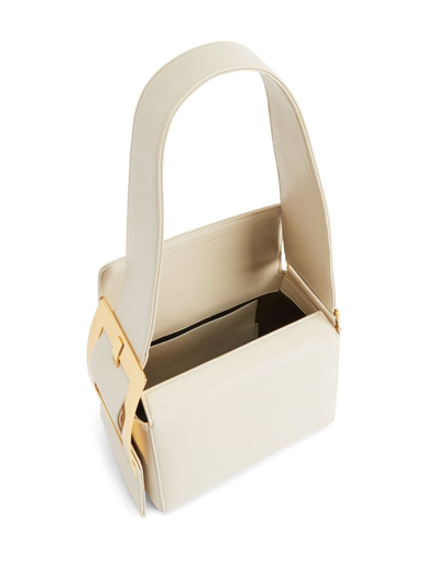 Shop Giuseppe Zanotti Lorellie Buckle-detail Shoulder Bag In Neutrals