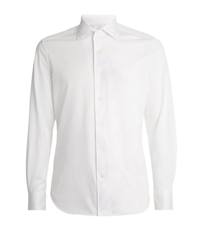 Shop Corneliani Cotton Shirt In White