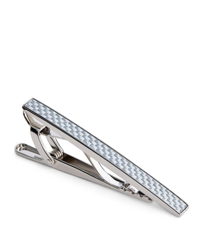 Shop Tateossian D-shape Tie Clip In Silver