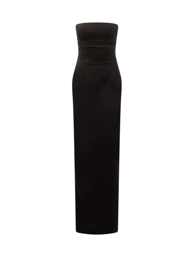 Shop Monot Long Dress With Cut-out In Black
