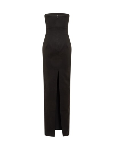 Shop Monot Long Dress With Cut-out In Black