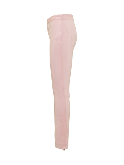 Shop Rotate Birger Christensen Trousers With Sequins In Orchid Pink