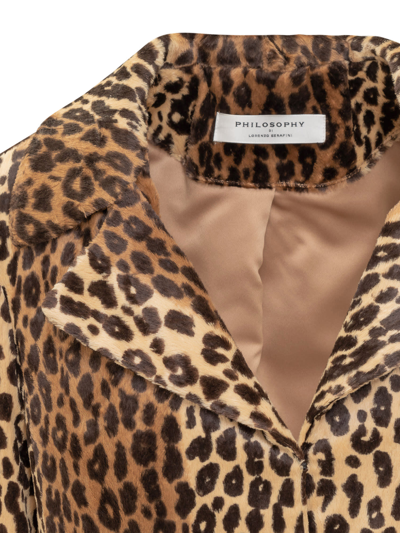 Shop Philosophy Di Lorenzo Serafini Leopard Jacket In Fantasia Variante Unica