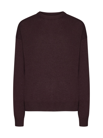 Shop Jil Sander Sweater In Chocolate Plum