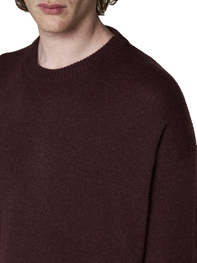 Shop Jil Sander Sweater In Chocolate Plum