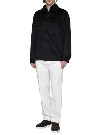 Shop Ermenegildo Zegna Pants In Bianco