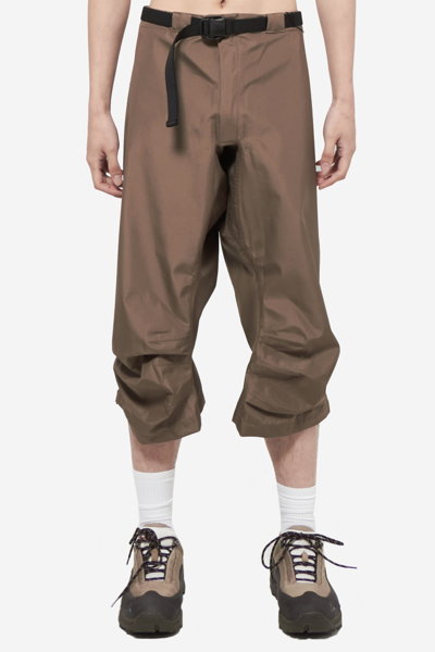 Shop Gr10k 3l Cut Arc Pants In Brown