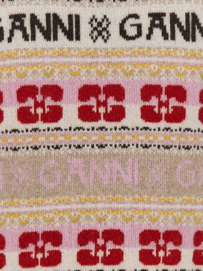 Shop Ganni Graphic Vest In Multicolor