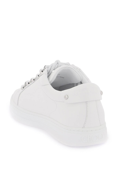 Shop Jimmy Choo Antibes Sneakers In V White (white)