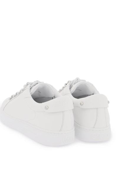 Shop Jimmy Choo Antibes Sneakers In V White (white)