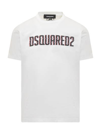 Shop Dsquared2 T-shirt With Logo In White