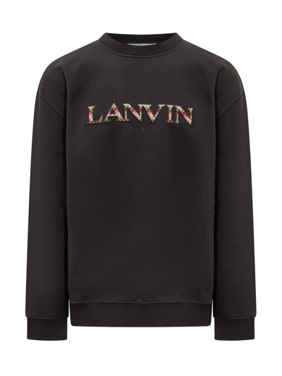 Shop Lanvin Curb Sweatshirt In Gray