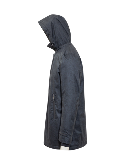 Shop Herno Carcoat Jacket In Blu