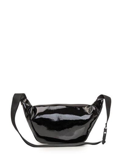 Shop Marni Patent Fabric Belt Bag In Black