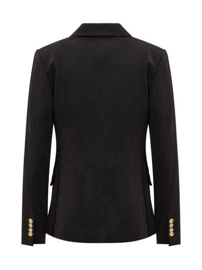 Shop Michael Michael Kors Double- Breasted Blazer In Black