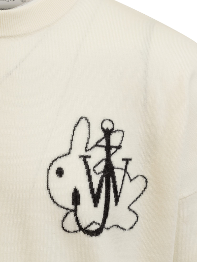 Shop Jw Anderson Bunny Sweater In Off White