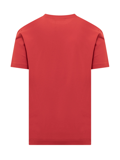 Shop Dolce & Gabbana T-shirt With Logo In Rosso Lampone