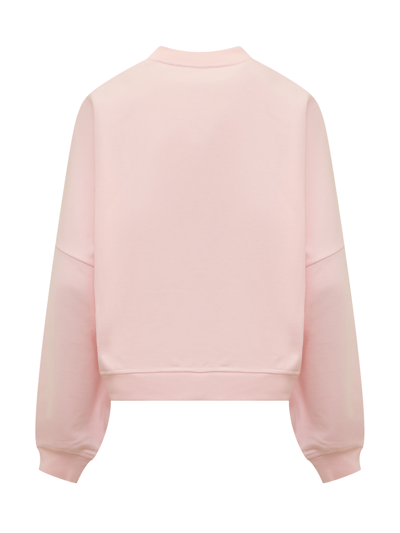 Shop Marni Sweatshirt With Logo In Pink Gummy