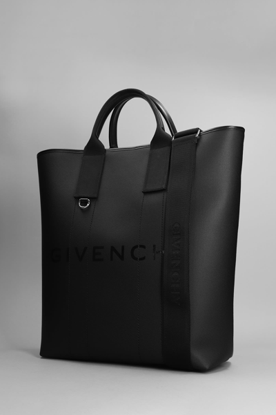 Shop Givenchy G-essential Tote Tote In Black Cotton