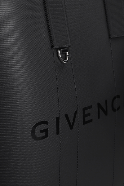Shop Givenchy G-essential Tote Tote In Black Cotton