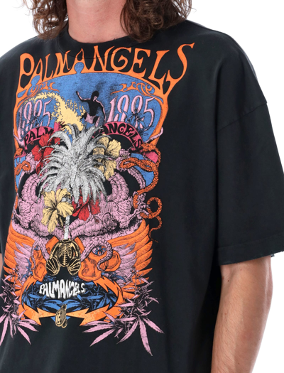 Shop Palm Angels Palm Concert T-shirt In Black