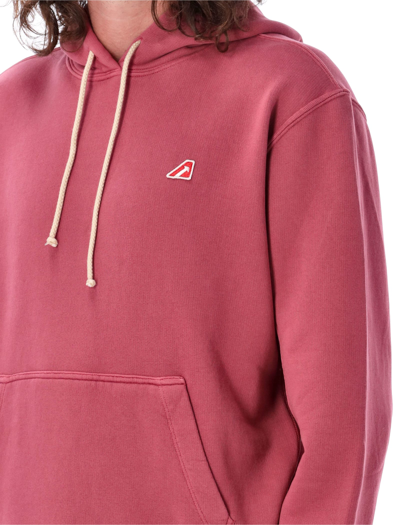 Shop Autry Hoodie Patch Logo In Brick Red