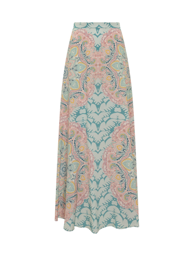 Shop Etro Skirt With Pattern In Fantasia