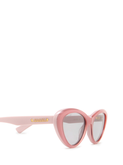 Shop Gucci Gg1170s Pink Sunglasses