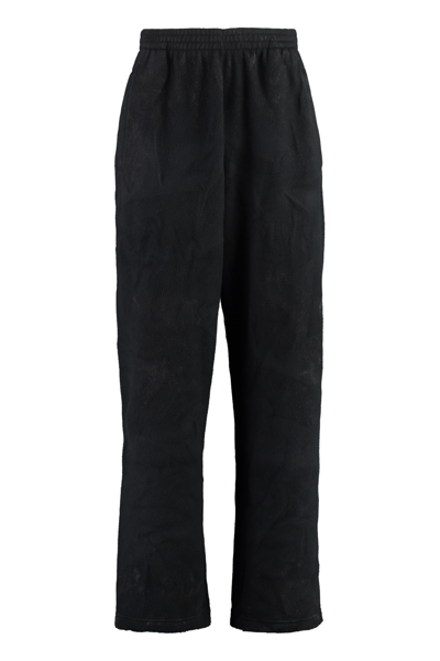Shop Balenciaga Techno Nylon Track Pants In Black