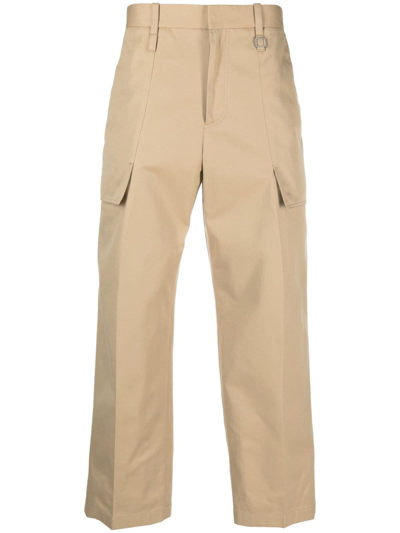 Shop Wooyoungmi High-waist Wide-leg Trousers In Nude
