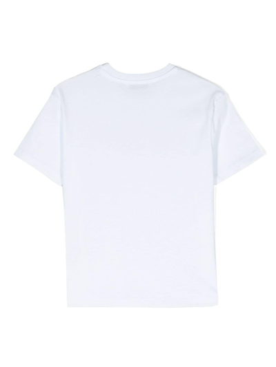 Msgm T-shirt Mit Logo-print In White