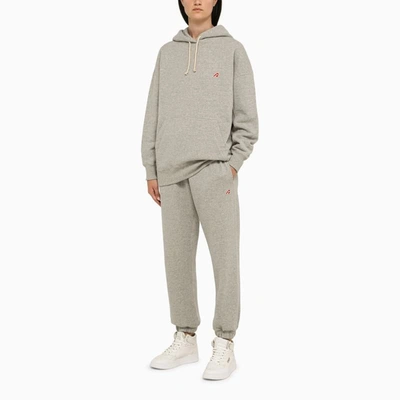 Shop Autry Hoodie With Patch In Grey