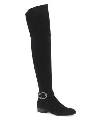 Shop Gucci Dionysus Over The Knee Boots In Nero