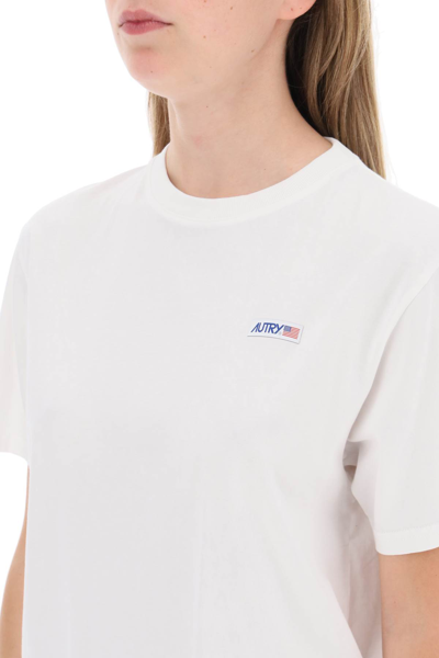 Shop Autry Oversized Icon T-shirt In White (white)
