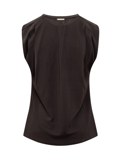 Shop Michael Michael Kors Slevveless T-shirt In Black