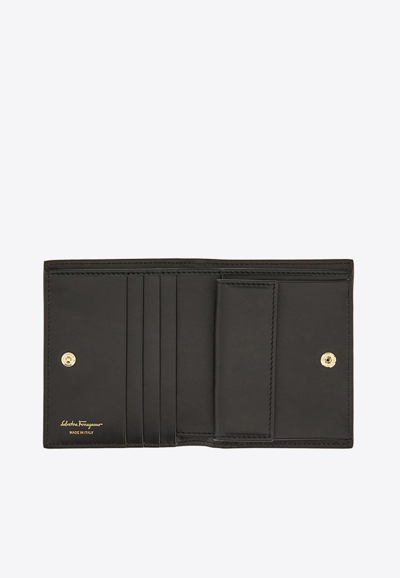 Ferragamo Gancini Bi-fold Wallet In Multicolor