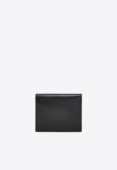 Ferragamo Gancini Compact Wallet In Black