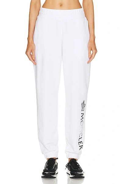 Shop Moncler Logo Degrade Jogger In White