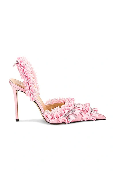 Shop Mach & Mach Beauty Of Antoinette Satin Slingback Pump In Pink