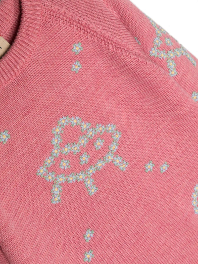 Shop Gucci Intarsia-knit Wool Jumper In Pink